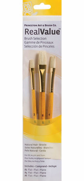 Brush Set 9104 3-Piece Natural Bristle