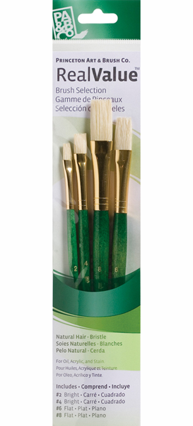 Brush Set 9112 4-Piece Natural Bristle