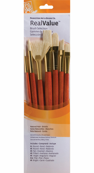 Brush Set 9154 7-Piece LH Natural Bristle