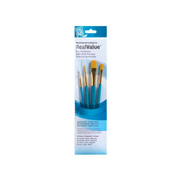 Brush Set 9171 4-Piece Syn Gold Taklon