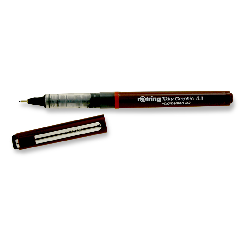 Rotring Tikky Graphic Felt-Tip Pen .30 Black