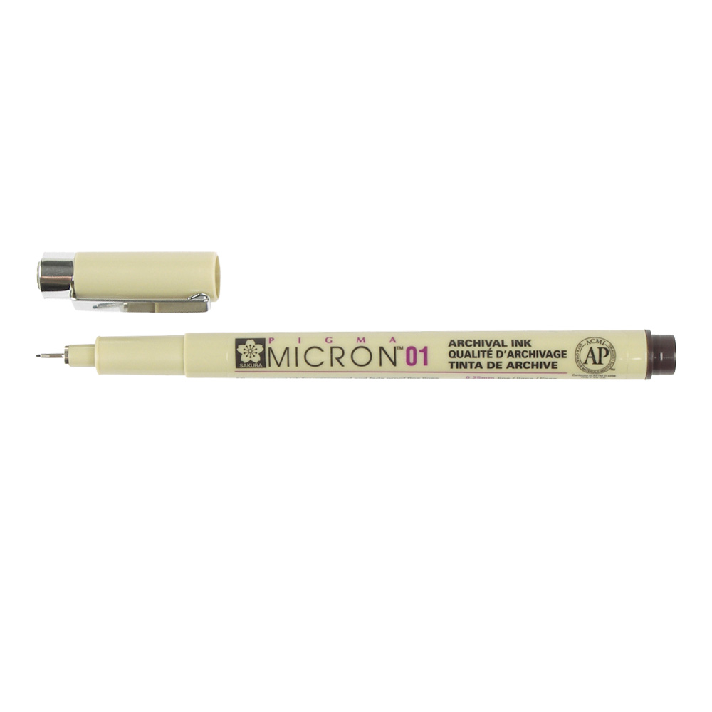 Pigma Micron Pen 01 Sepia .25mm