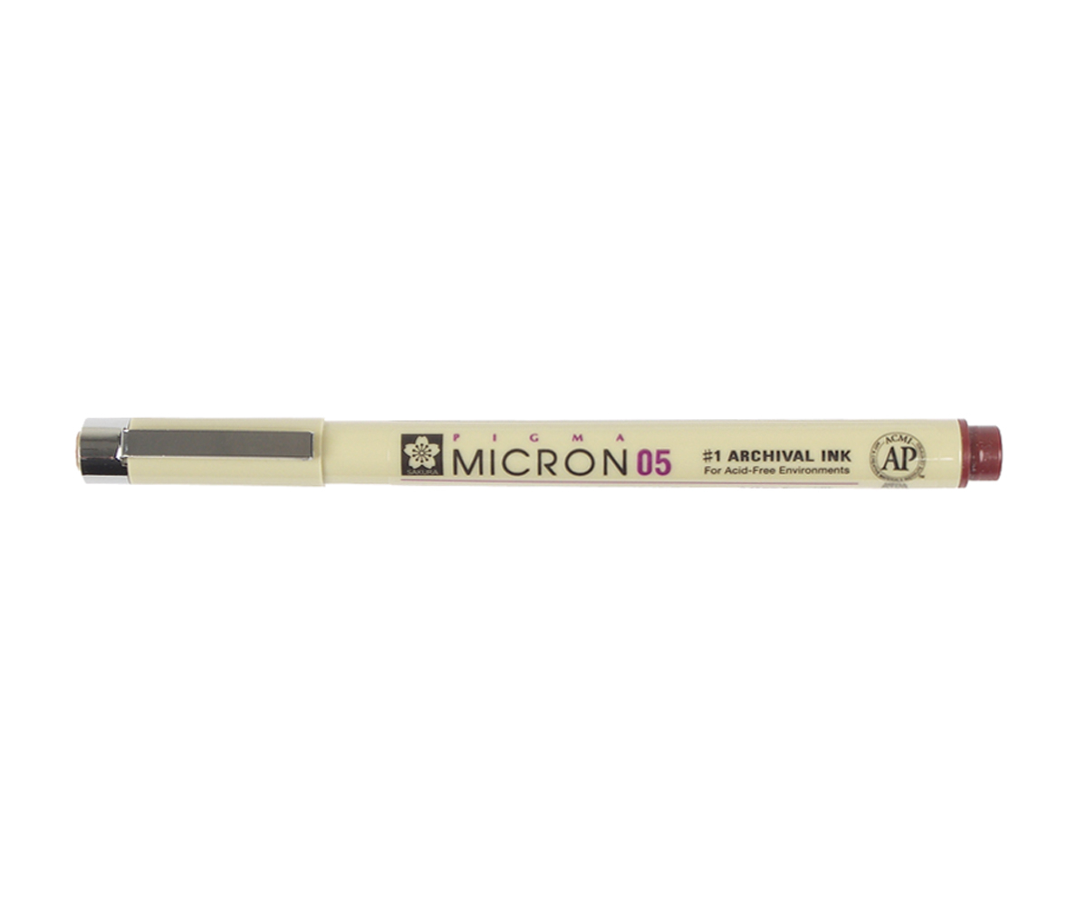 Pigma Micron Pen 05 Burgundy .45mm