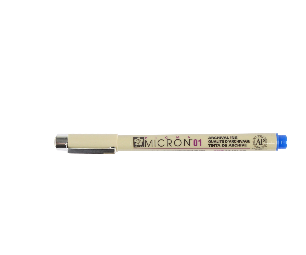 Pigma Micron Pen 01 Blue .25mm