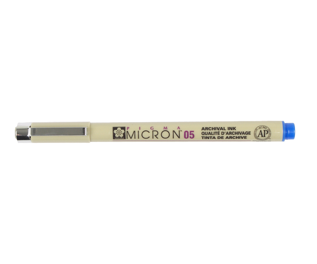 Pigma Micron Pen 05 Blue .45mm