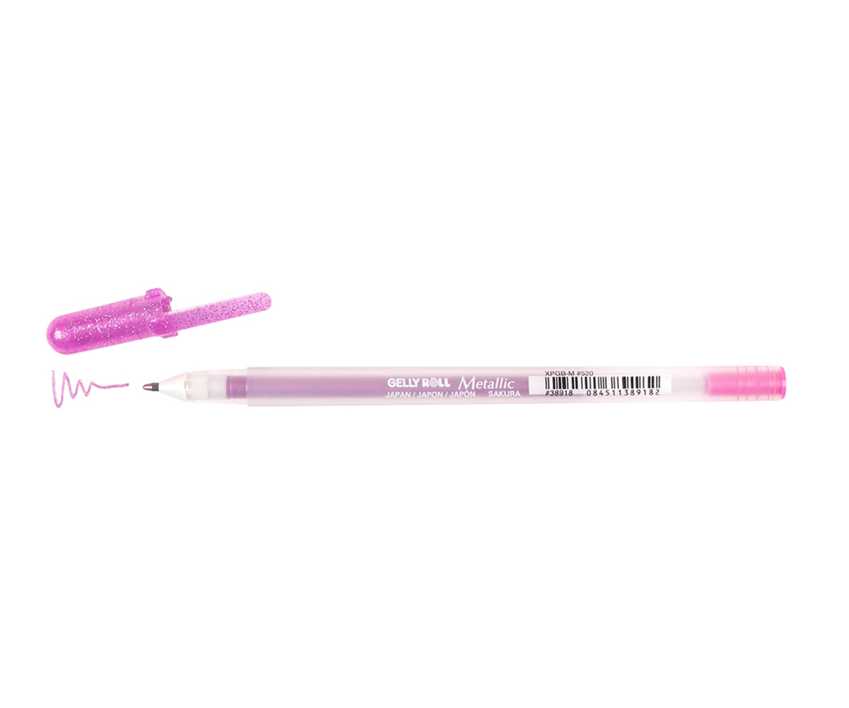 Gelly Roll Pen Metallic Pink