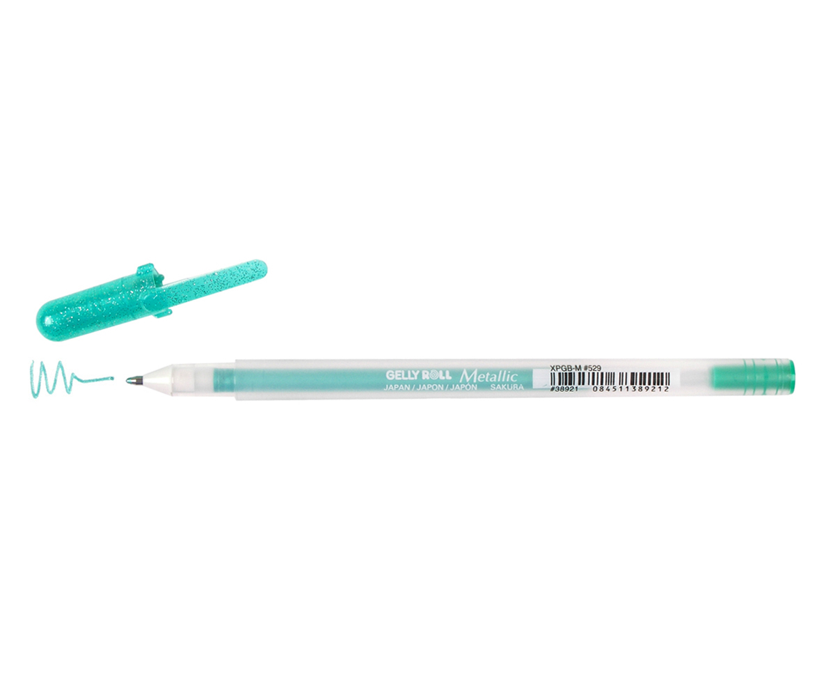 Gelly Roll Pen Metallic Green