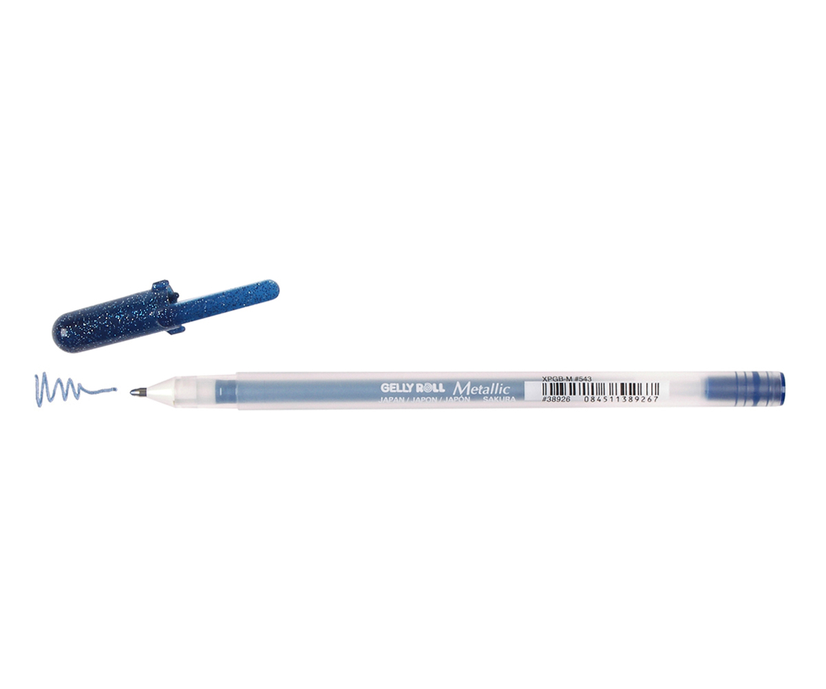 Gelly Roll Pen Metallic Blue/Black