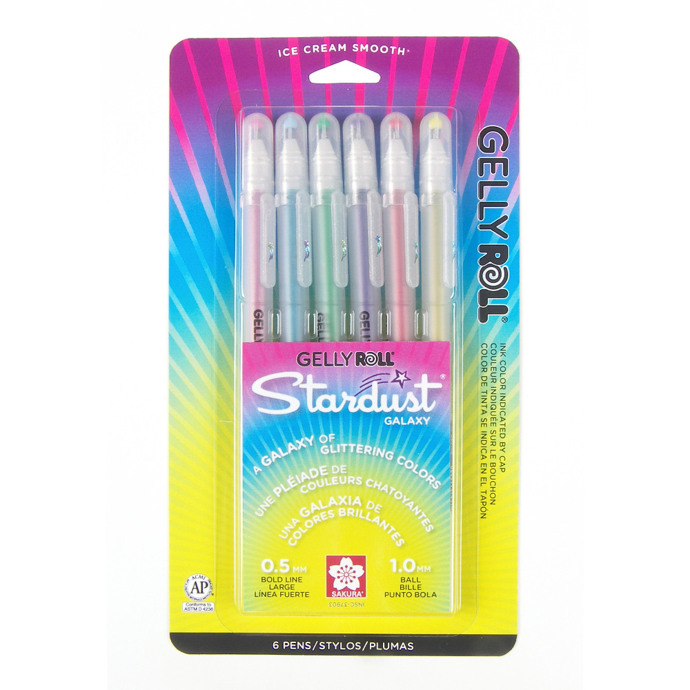 Gelly Roll Pen Stardust Galaxy 6 Pack