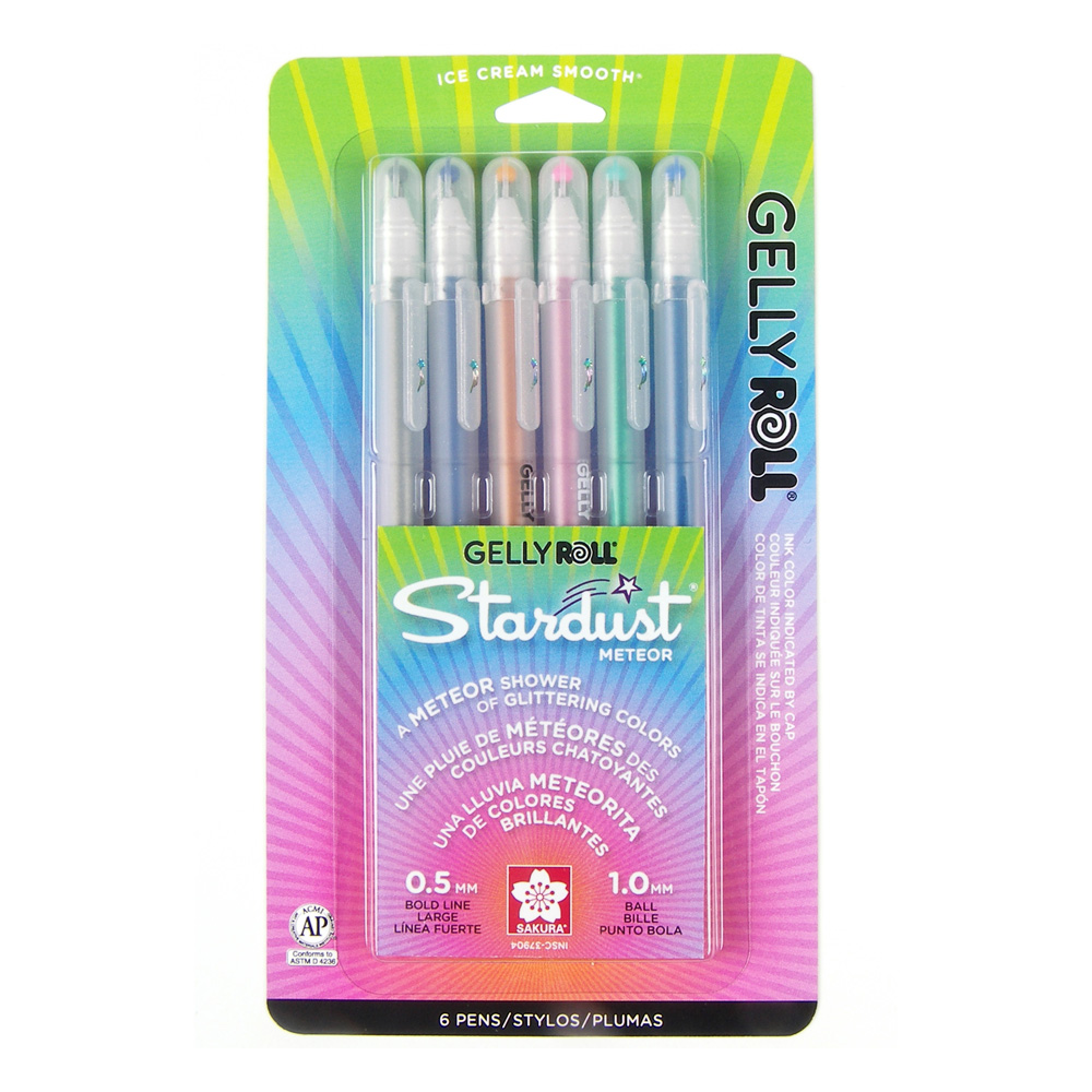 Gelly Roll Pen Stardust Meteor 6 Pack