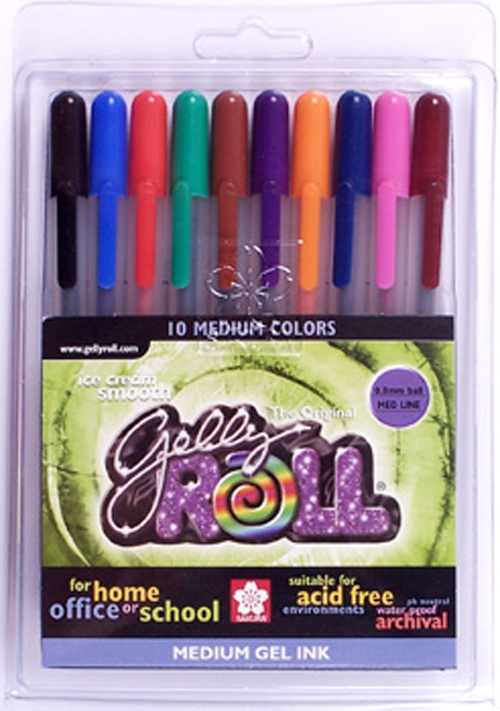 Gelly Roll Med Point Pen Set Assort Set/10