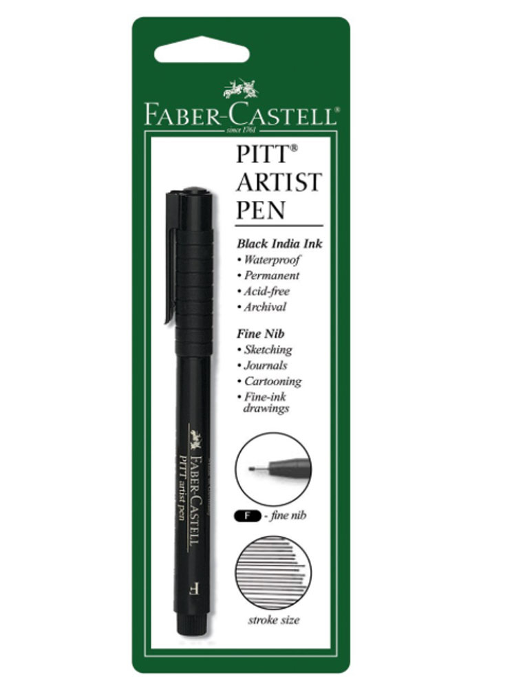 Pitt Artist Pen Black Fine Nib B/C