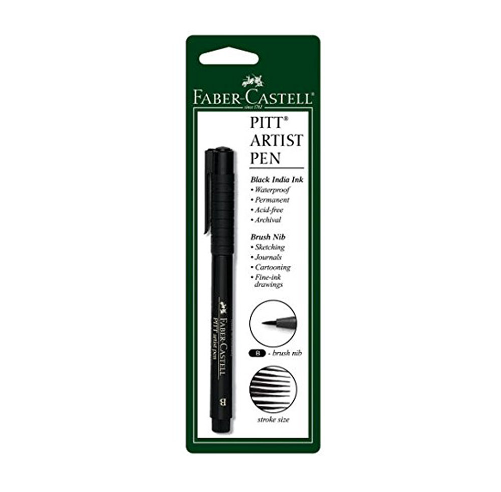 Pitt Artist Pen Black Brush Nib B/C