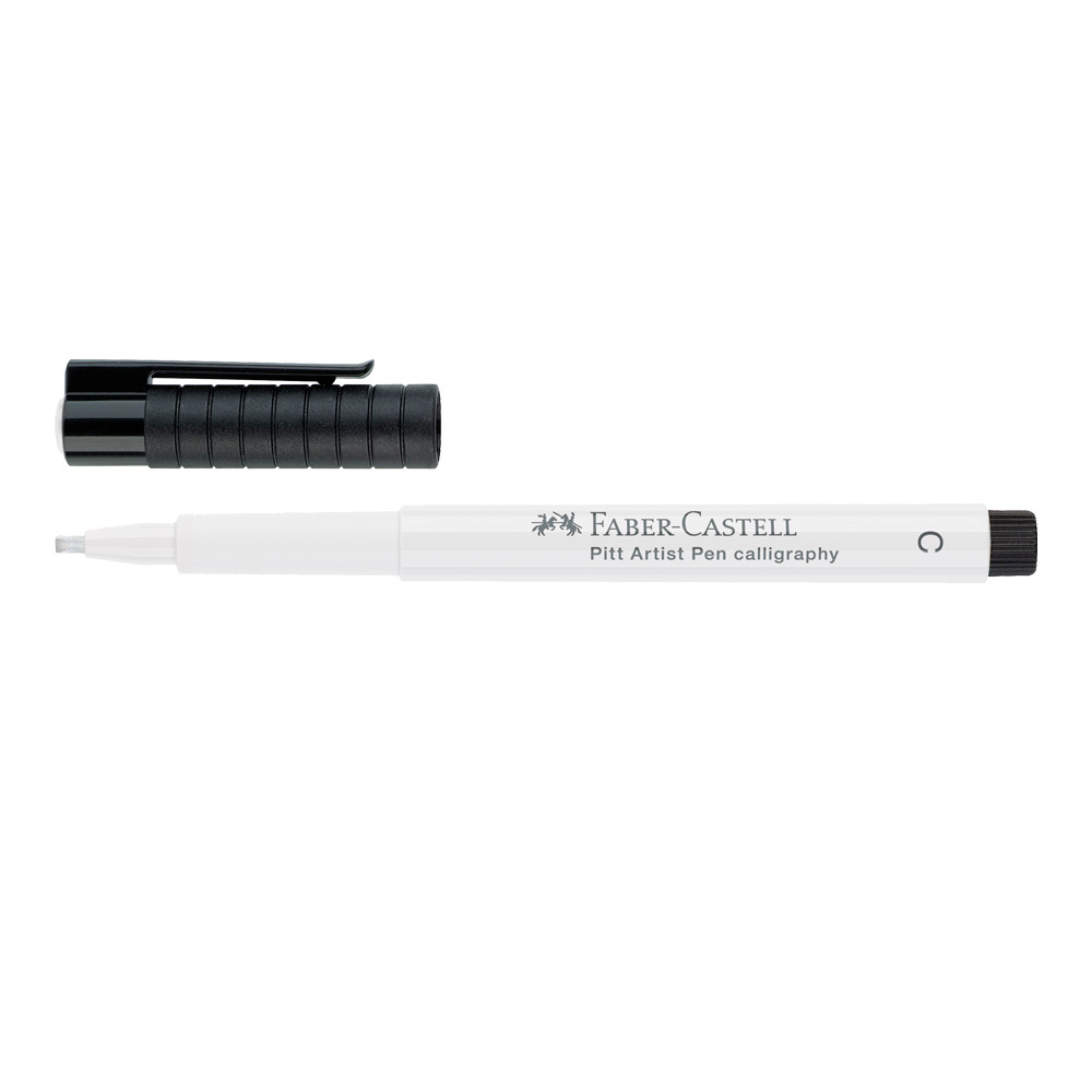 Pitt Artist Pen 2.5mm Calligraphy White