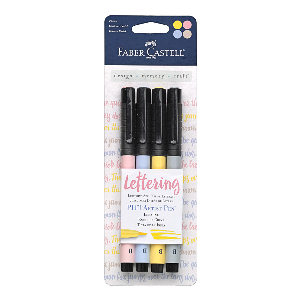 Creative Studio 4 Pen Set Letter Art Pastel