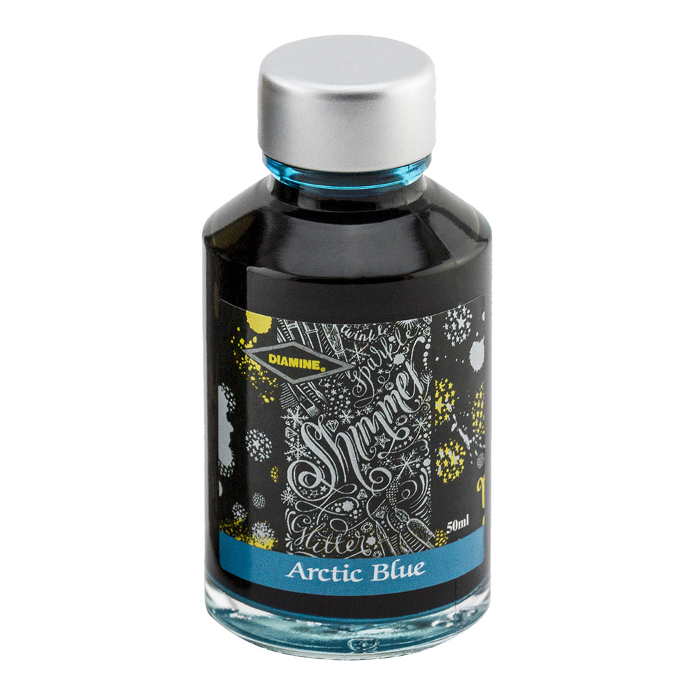 Diamine 50ml Shimmer Ink Arctic Blue