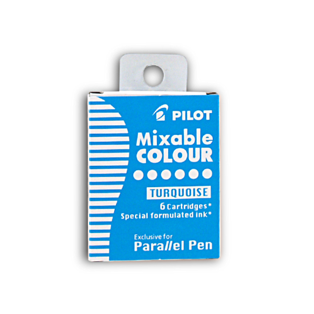 Pilot Parallel Pen Refill Turquoise 6 Pack