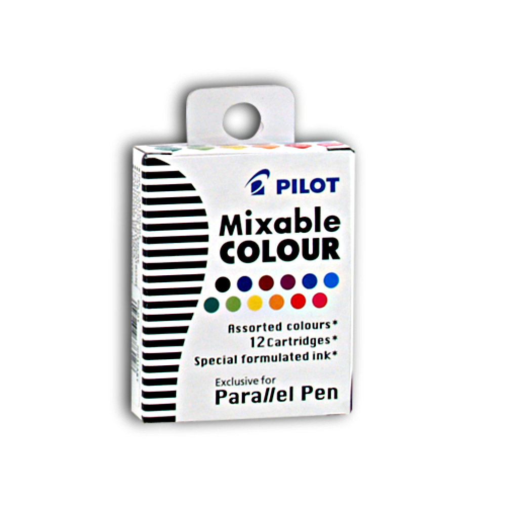 Pilot Parallel Pen Refill Assorted Ink 12Pack