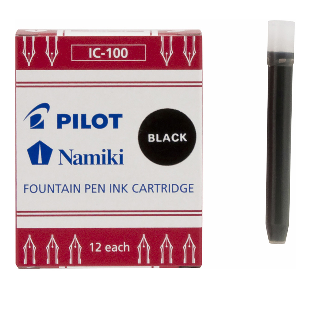 Pilot Namiki Ink Refill Cartridge Black 12Pk