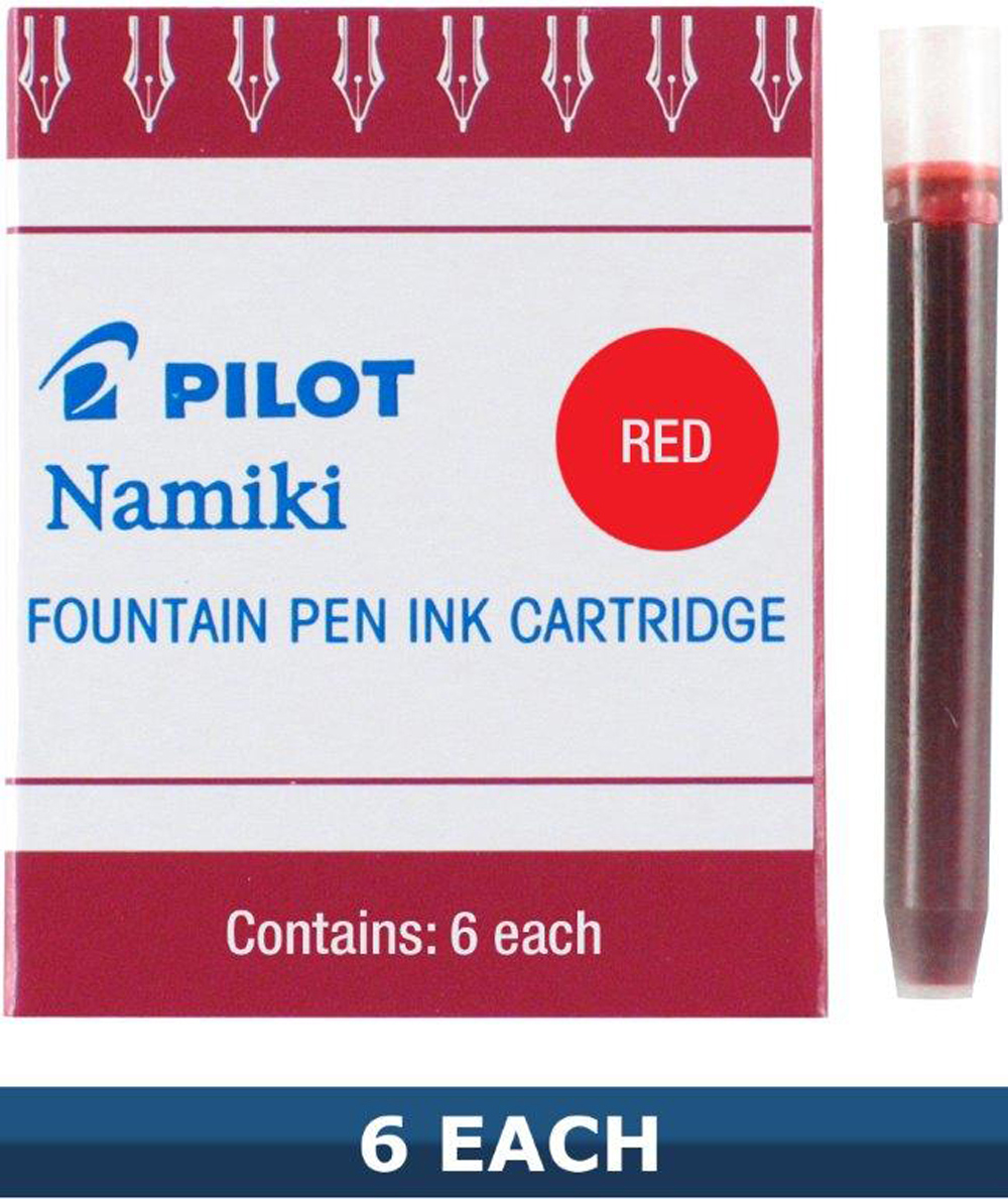 Pilot Namiki Ink Refill Cartridge Red 6Pk