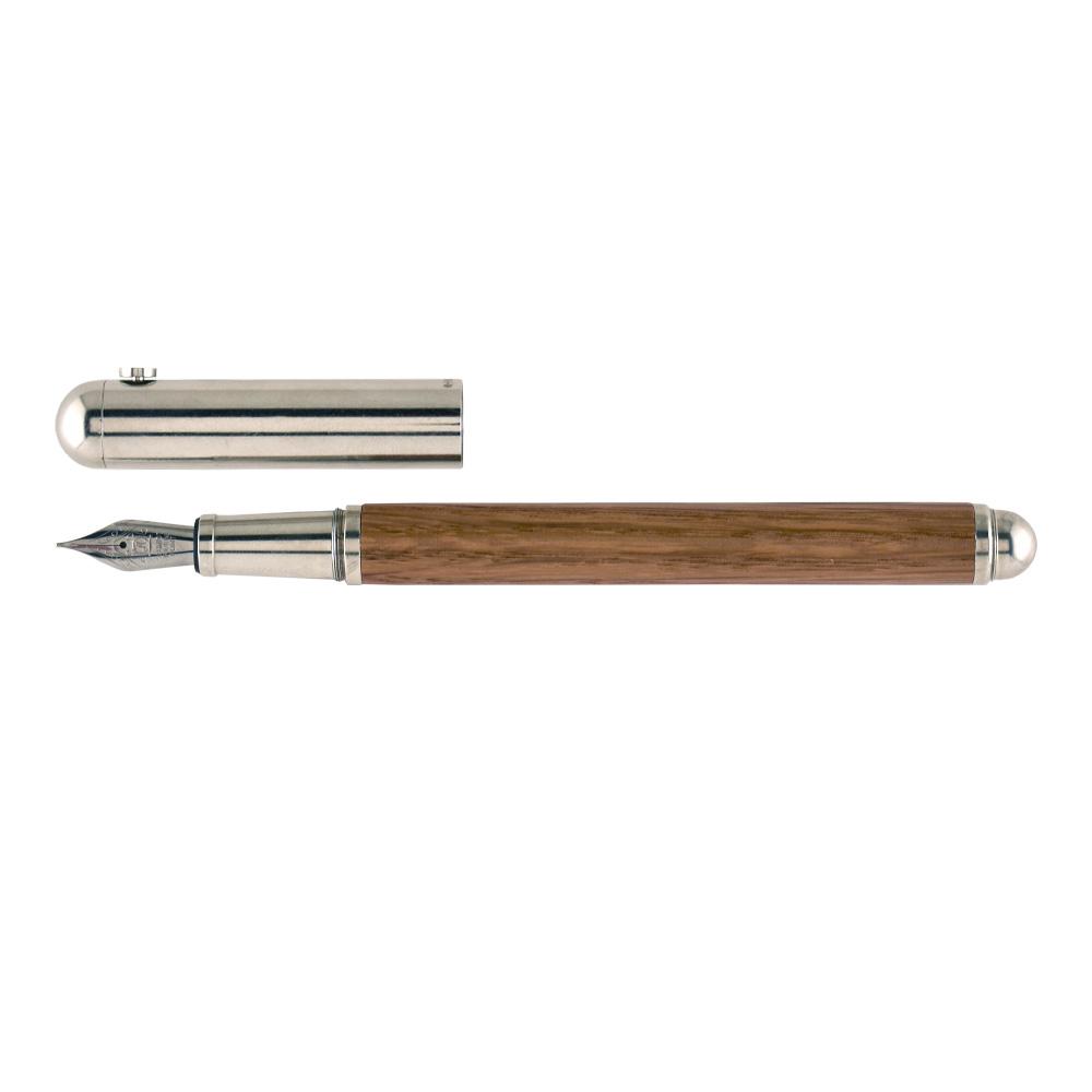 e+m Contract Classic Fountain Pen Aged Oak