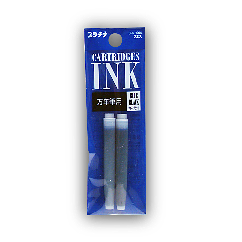 Platinum Preppy Pen Ink Refill 2/Pk Blue/Blk