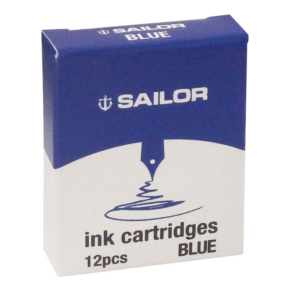 Sailor Ink Cartridges Box of 12 Blue