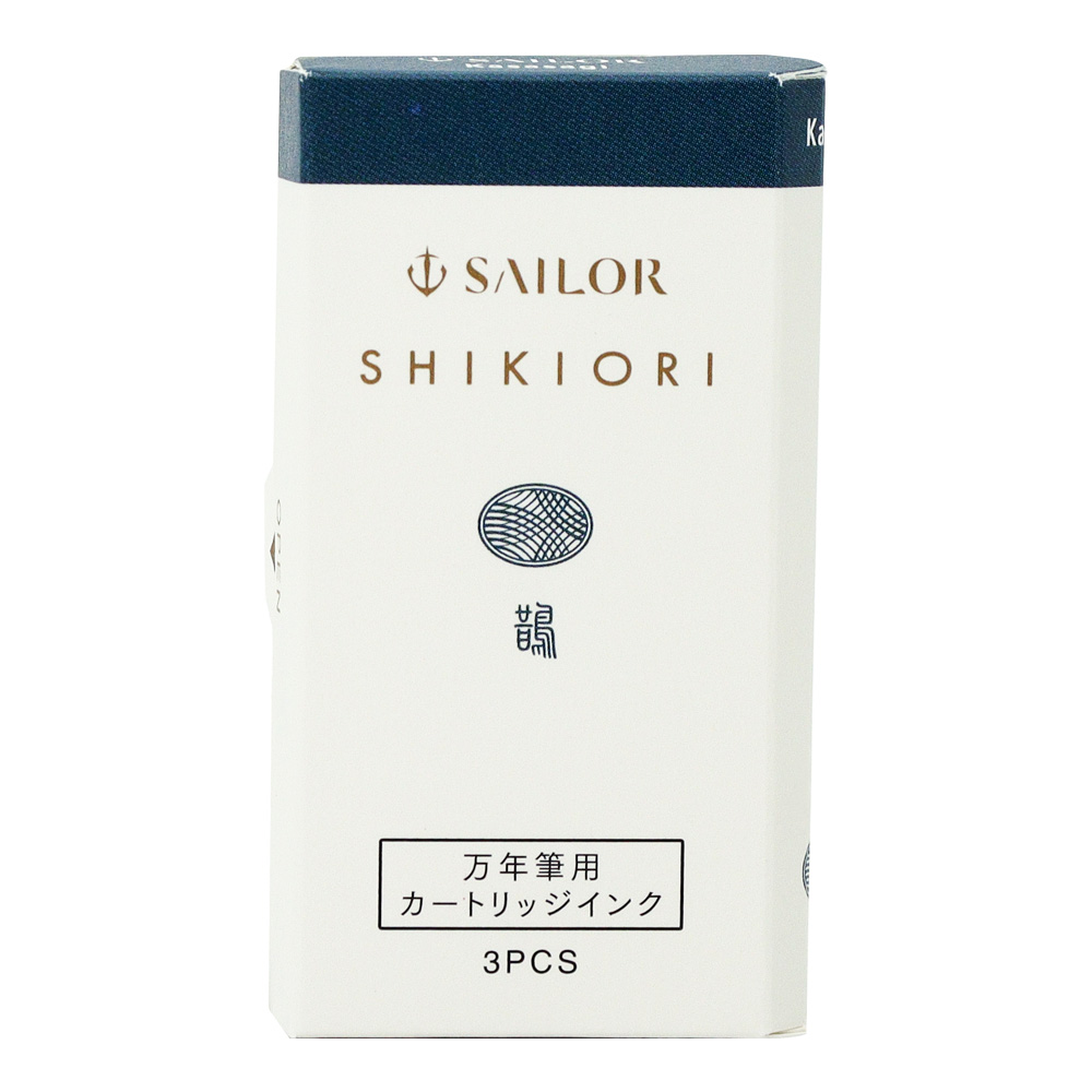 Sailor Ink Cartridge 3/box Kasasagi Blue-Grn