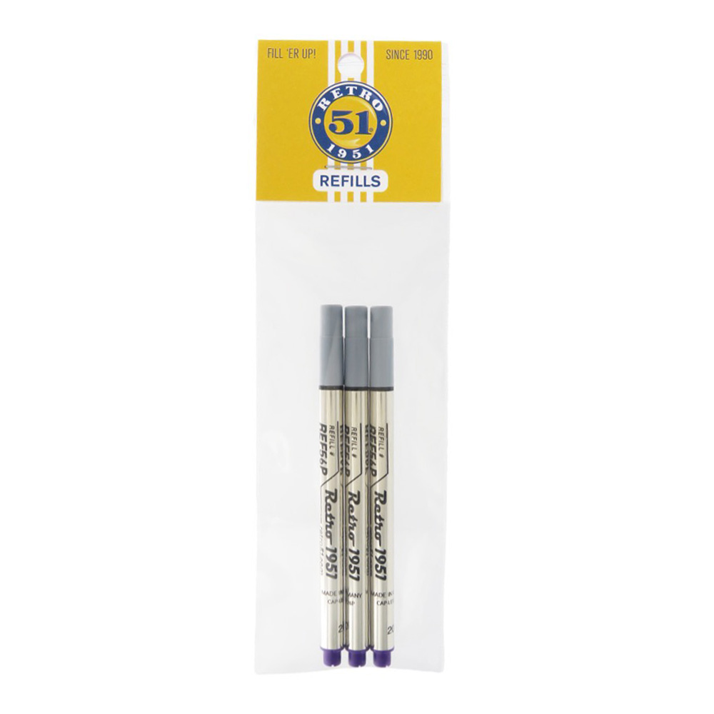 Tornado Rollerball Refills Purple 3-Pack