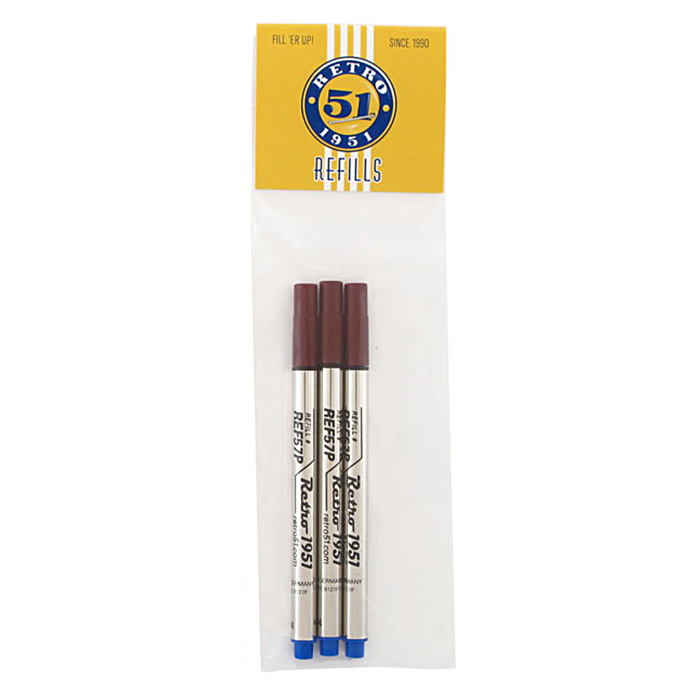 Tornado Rollerball Refills Blue 3-Pack