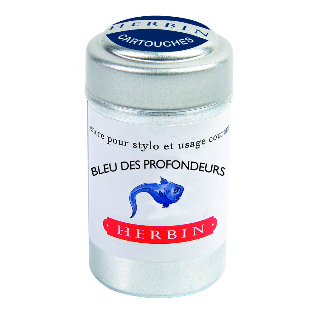 J. Herbin Ink Cartridges Bleu Des Profondeurs