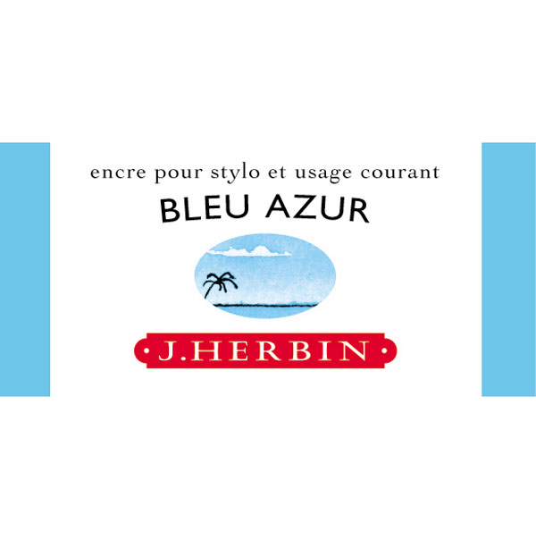 J. Herbin Fountain Pen Ink 30Ml Bleu Azur