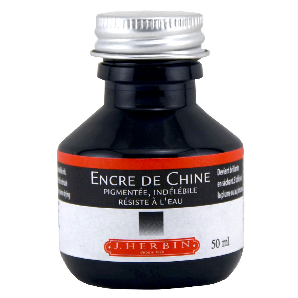 J. Herbin India Ink 50 Ml Black