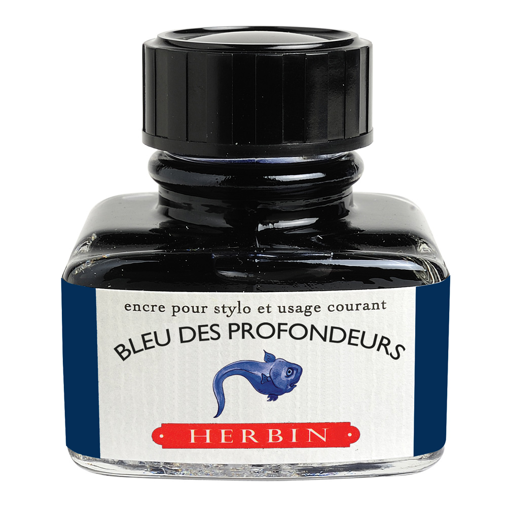 J. Herbin Fountn Pen Ink 30Ml Bleu Profondeur