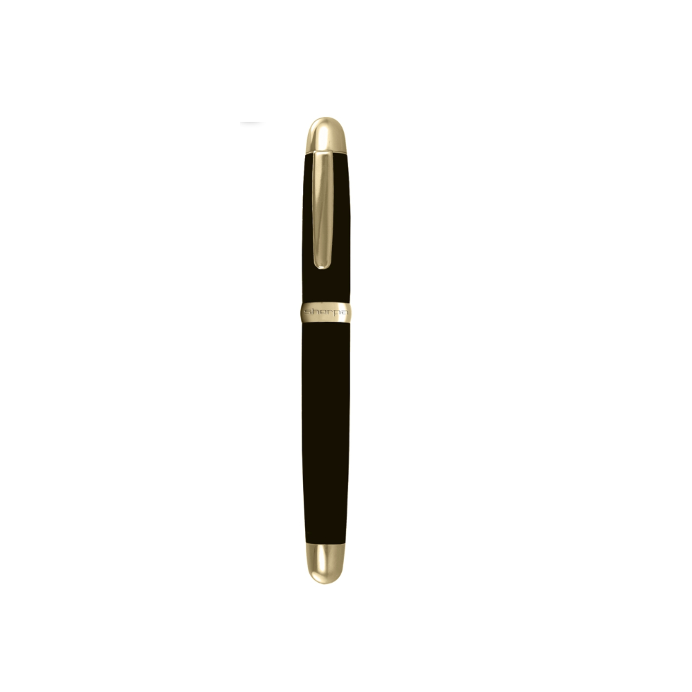 Sherpa Pen Case Back In Black and Gold