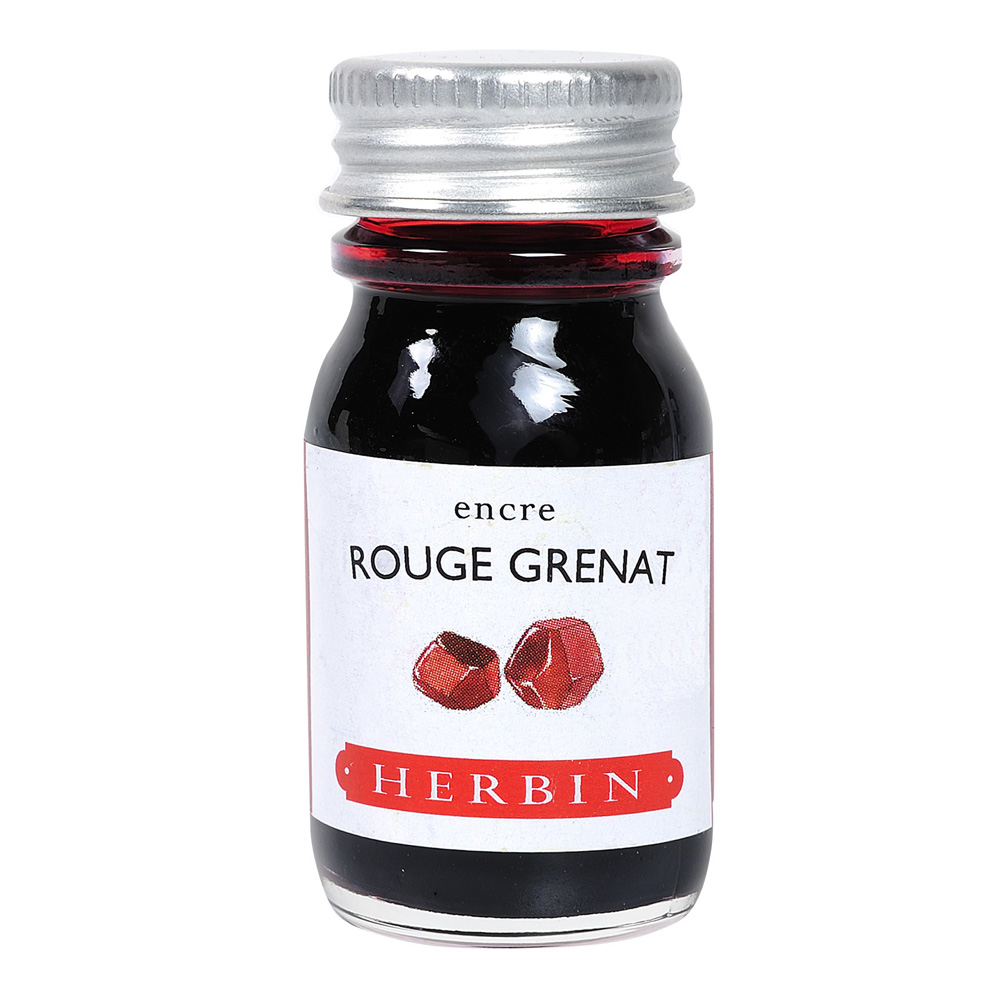 J. Herbin Fountain Pen Ink 10Ml Rouge Grenat