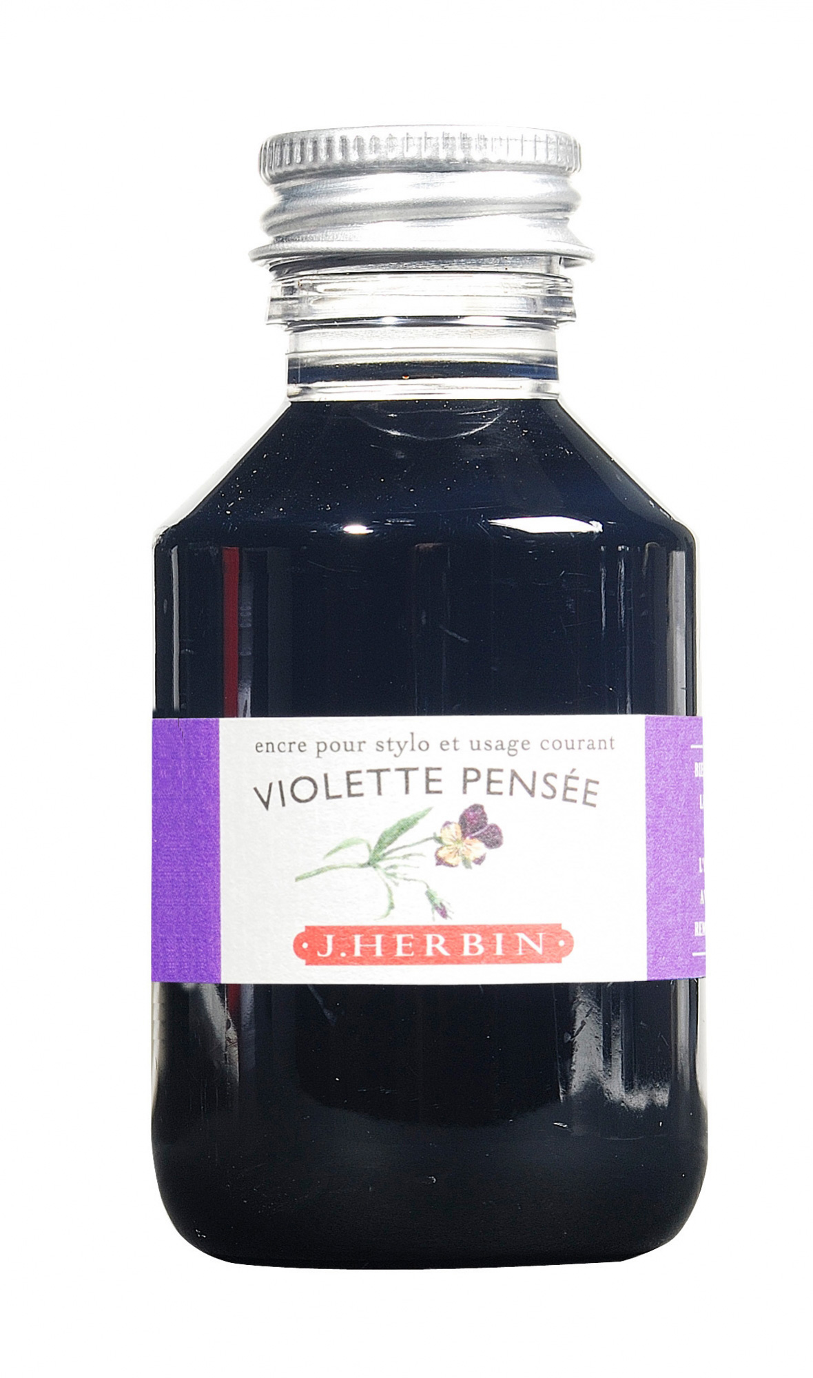 J. Herbin Fountn Pen Ink 100Ml Violette Pense