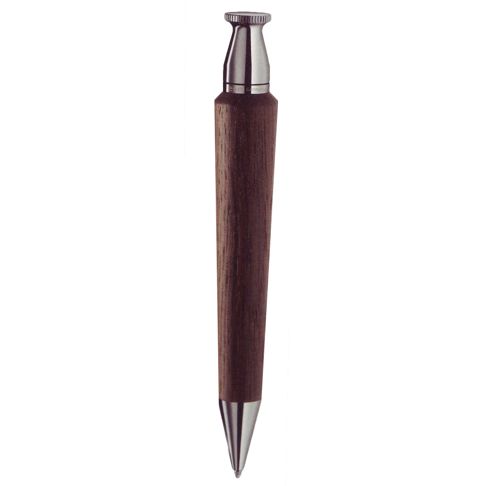 e+m Ballpoint Pen Queen Blk Oak/Nickel