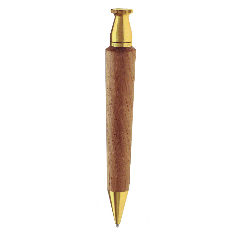 e+m Ballpoint Pen Queen Lt Oak/Brass 5110-48