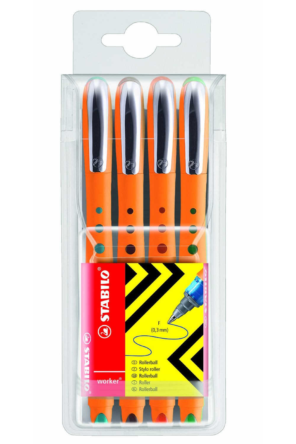 Stabilo Bionic Worker 4-Color Set Of Fine Pt