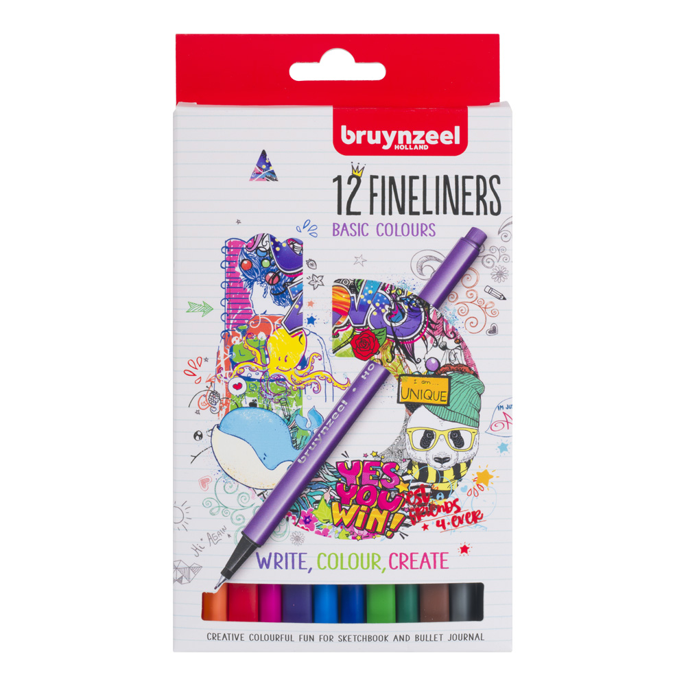 Royal Talens Bruynzeel Fineliner Set of 12