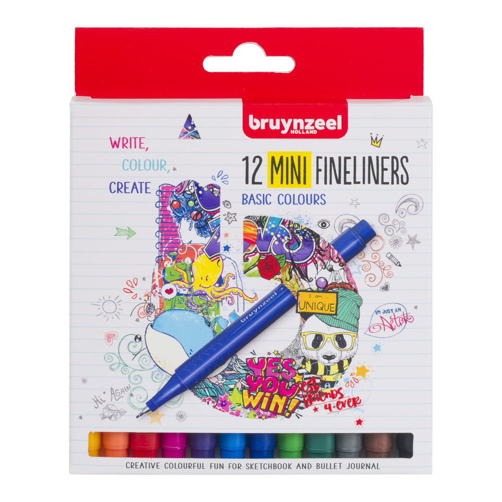 Royal Talens Bruynzeel Fineliner 12 Mini