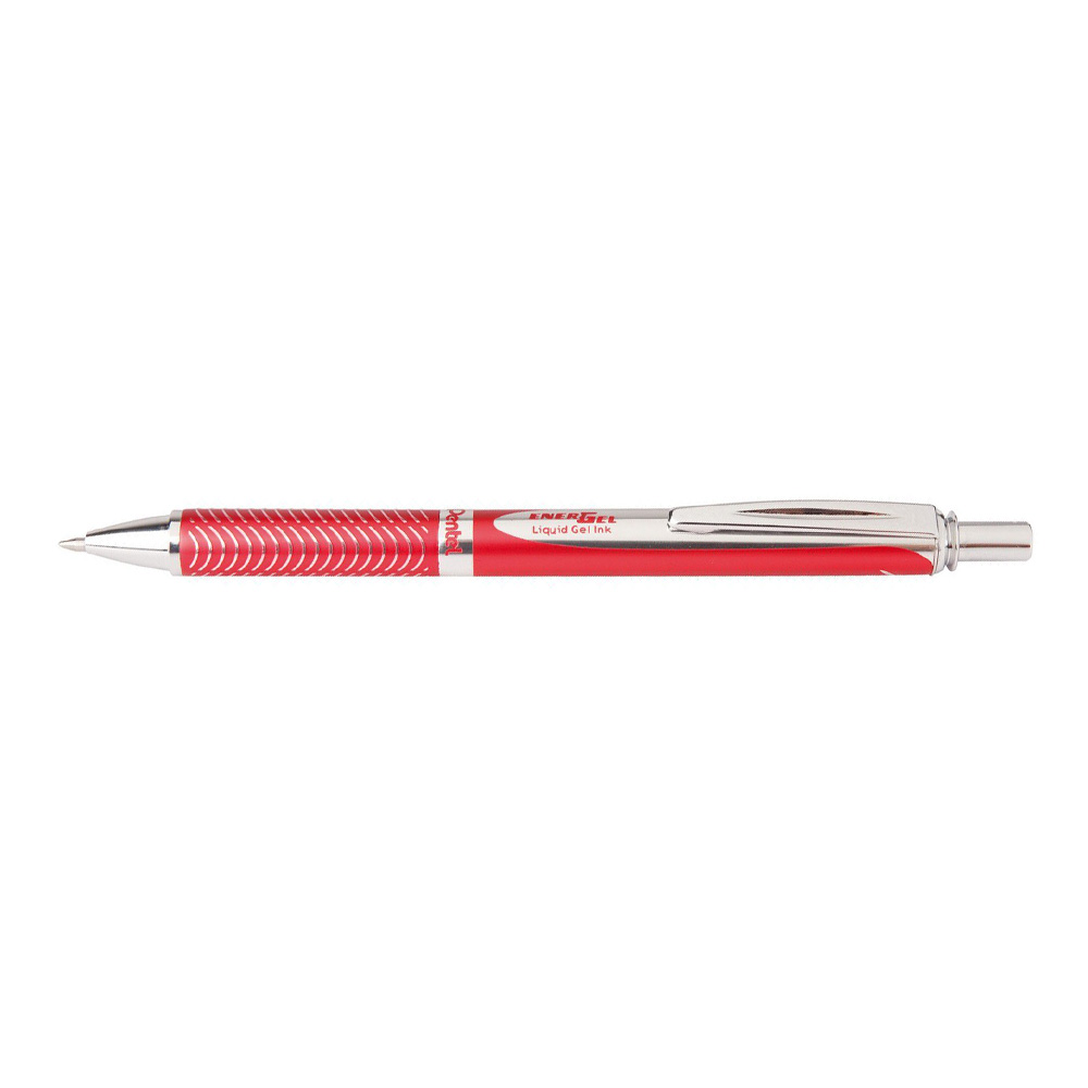 Pentel Energel Alloy Rt Gel Pen Red