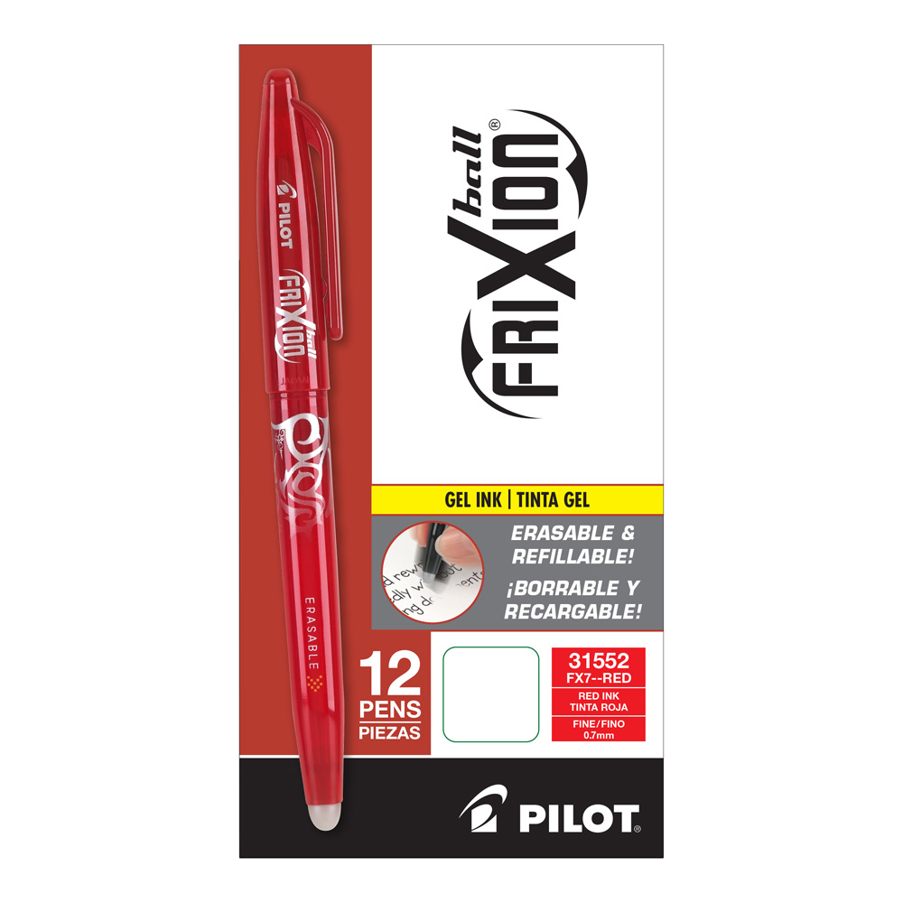 Pilot Frixion Erasable Gel Pen Red