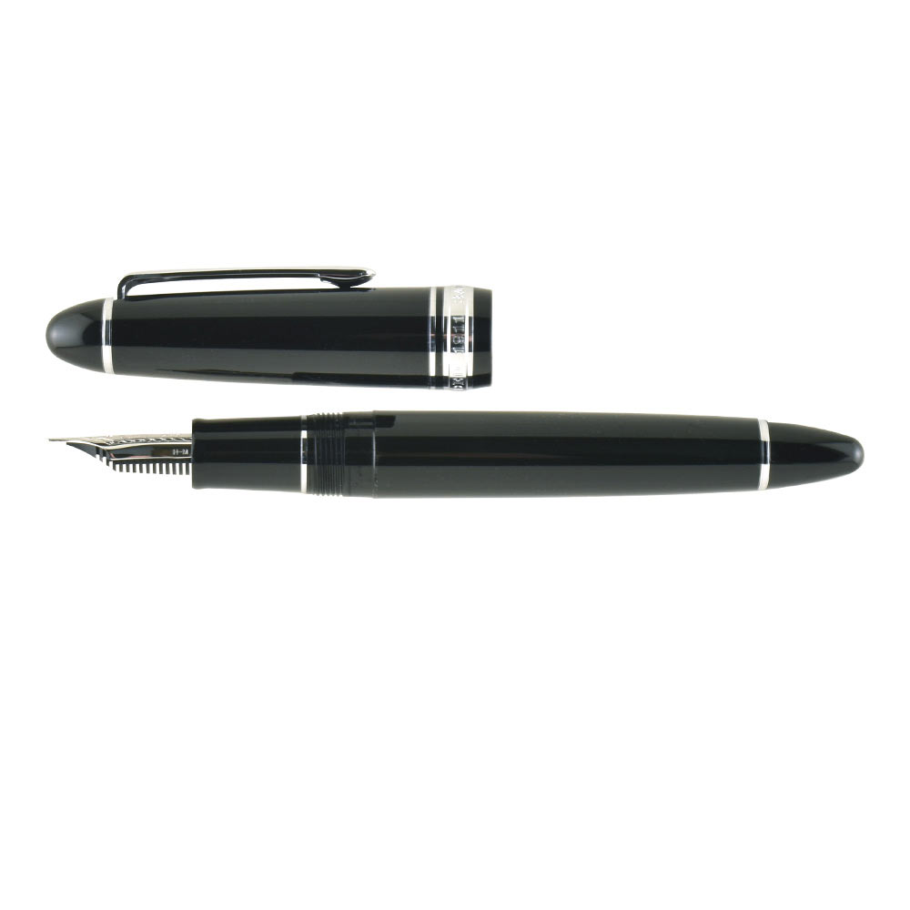 Sailor Fntn Pen 1911L LG Black/Silver M Nib