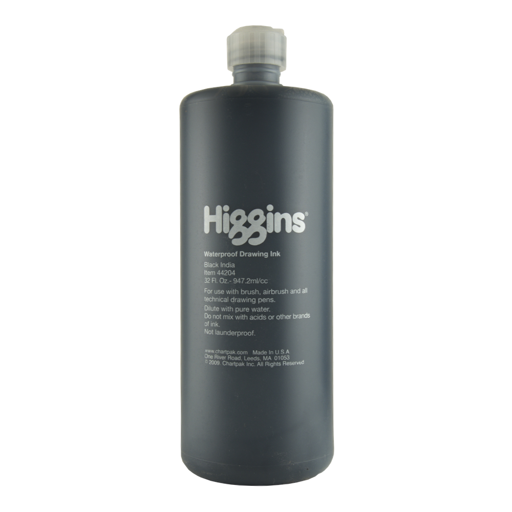 Higgins India Ink 4418 Black 32 Oz