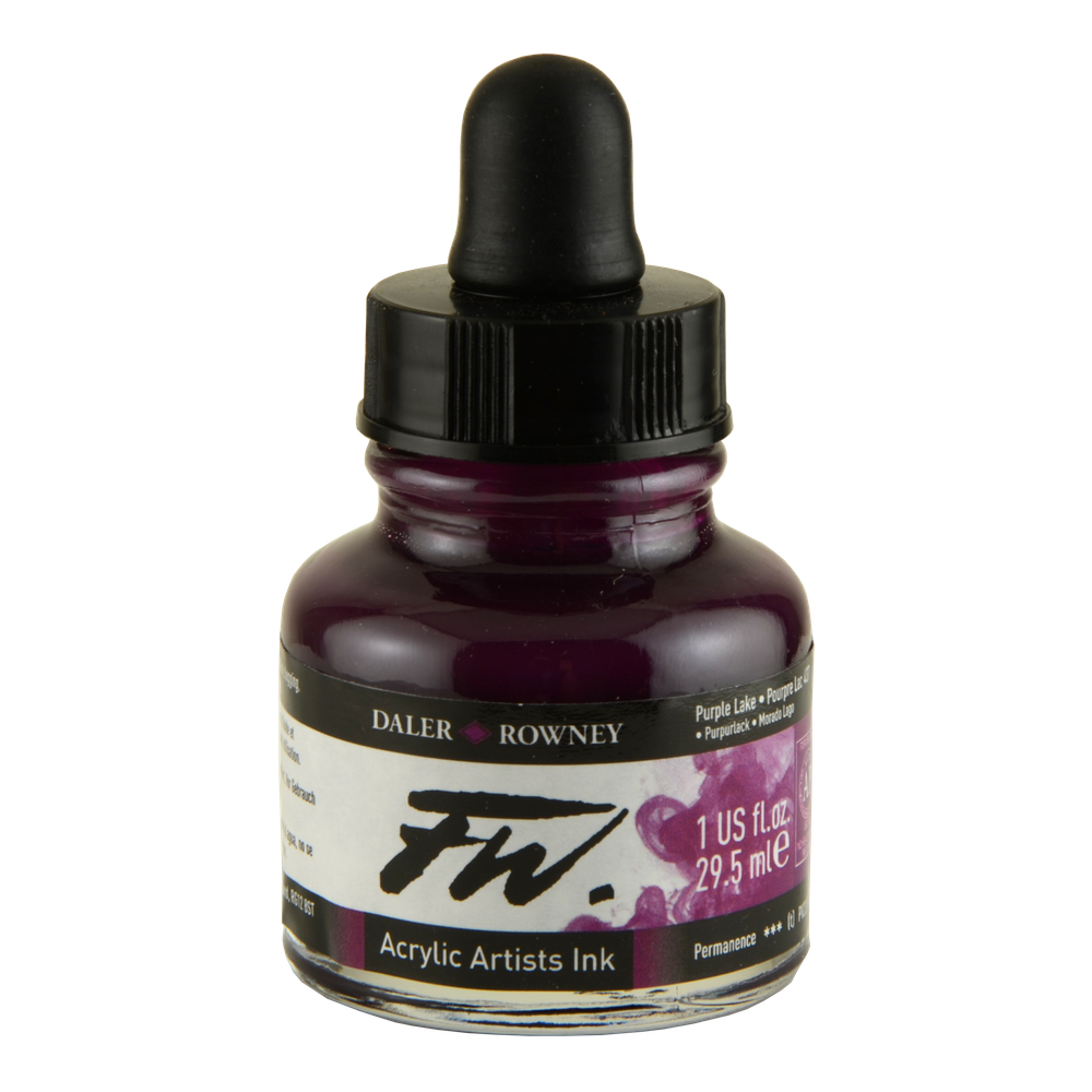 Fw Acrylic Artists Ink 1 Oz Purple Lake