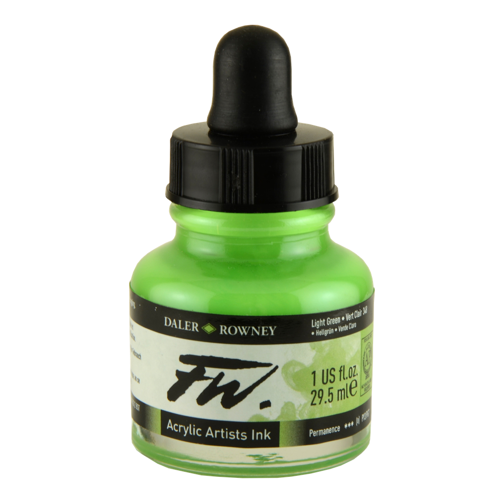 Fw Acrylic Artists Ink 1 Oz Light Green