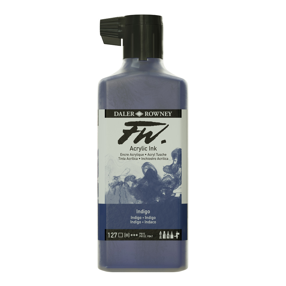 Fw Acrylic Artists Ink 180ml Indigo