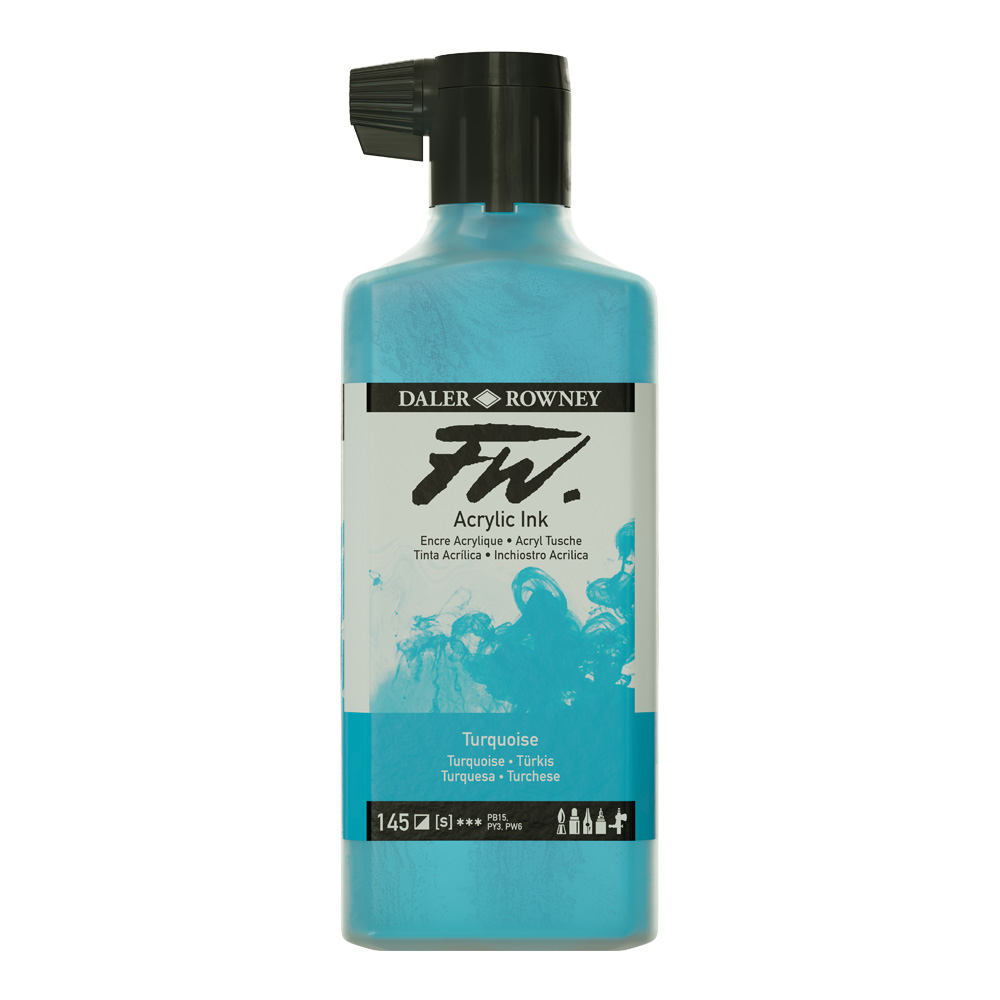 Fw Acrylic Artists Ink 180ml Turquoise